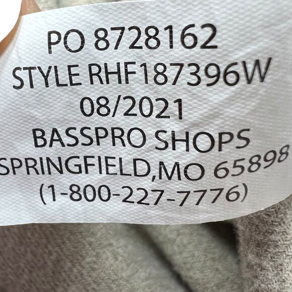 Bass Pro Shop (XL) Red Head Brand Solid Flannel Long-Sleeve Shirt Beige-Khaki - Picture 7 of 14